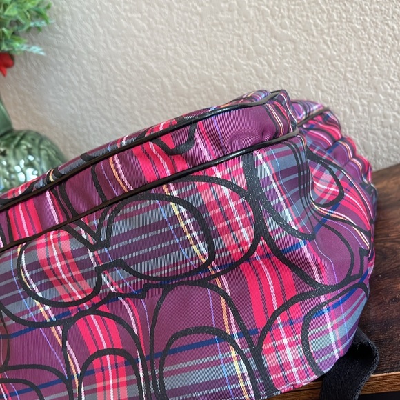 PRISTINE Coach Tartan Large Backpack - Picture 10 of 16